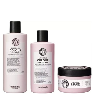 Maria Nila Luminous Colour Set - dovanų rinkinys šviesiai dažytų plaukų priežiūrai 2