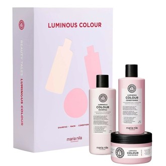 Maria Nila Luminous Colour Set - dovanų rinkinys šviesiai dažytų plaukų priežiūrai