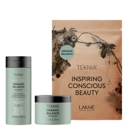 Lakmé Teknia Organic Balance Travel Pack - plaukų priežiūros rinkinys