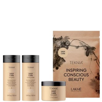 Lakmé Teknia Deep Care Travel Pack - rinkinys sausiems ir pažeistiems plaukams