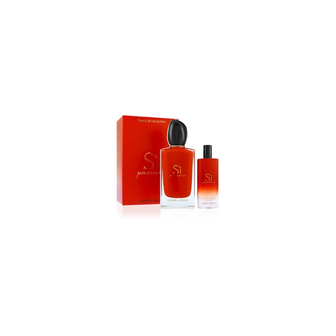 Armani Sí Passione Gift set - rinkinys - EDP 100 ml ir EDP 15 ml