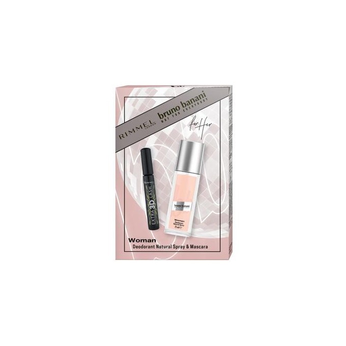 Bruno Banani Woman Dárková sada Deodorant 75 ml a řasenka Rimmel 8 ml 75ml