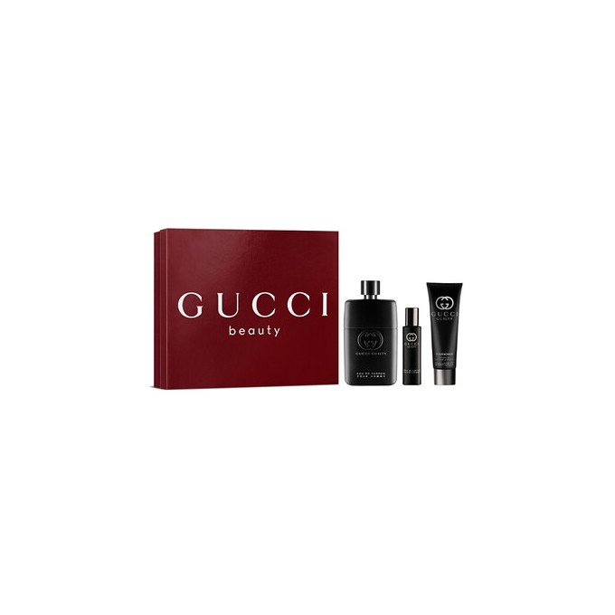 Gucci Guilty Pour Homme Eau de Parfum Gift Set - rinkinys - EDP 90 ml, dušo želė 50 ml ir mini EDP