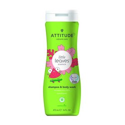 Attitude Dětské tělové mýdlo a šampon (2 v 1) Little Leaves s vůní melounu a kokosu 473 ml
