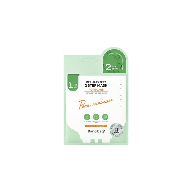 BANOBAGI Derma Expert Pore Care 2 Step Mask - Dvoufázová maska pro redukci rozšířených pórů
