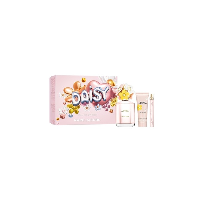 Marc Jacobs Daisy Eau So Fresh Gift Set - rinkinys - EDT 75 ml ir kūno losjonas 75 ml