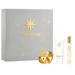 Paco Rabanne Lady Million Gift Set - rinkinys - EDP 50 ml, kūno losjonas 100 ml ir mini EDP 10 ml