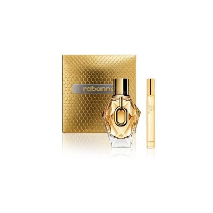 Paco Rabanne Million Gold for Her Gift Set - rinkinys - EDP 90 ml ir mini EDP 20 ml