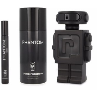 Paco Rabanne Phantom Parfum Gift Set -rinkinys - Parfum 100 ml, dezodorantas 150 ml ir mini Parfum