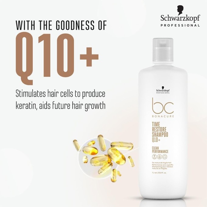 Schwarzkopf Professional BC Bonacure Q10+ Time Restore Shampoo 1000 ml