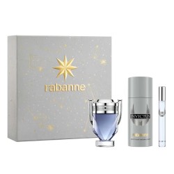 Paco Rabanne Invictus SET EDT 100 ml + deospray 150 ml + miniature EDT 10 ml vyrams