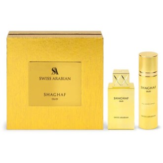Swiss Arabian Shaghaf Oud Dárková sada EDP 75 ml a tělový sprej 75 ml 75ml