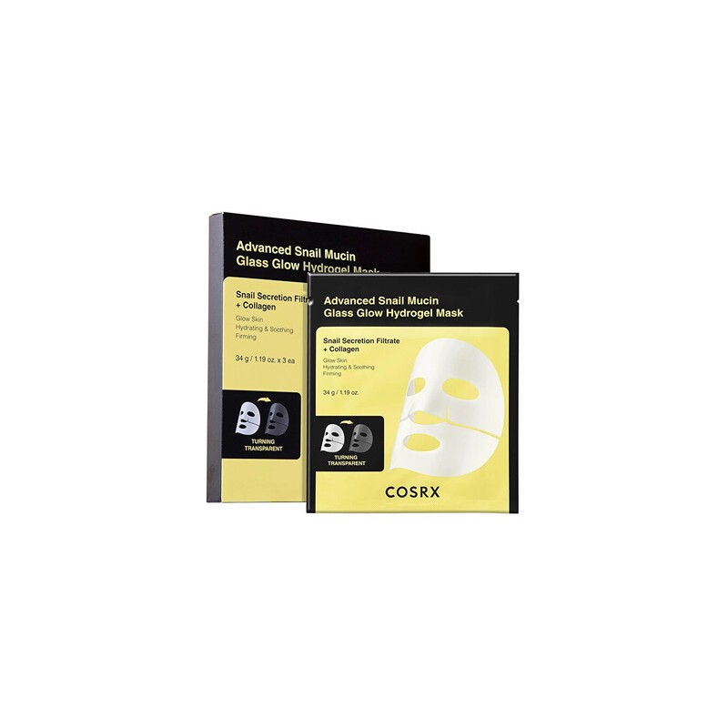 COSRX Glass Glow Hydrogel Mask Set - Sada pleťových masek 34.0g