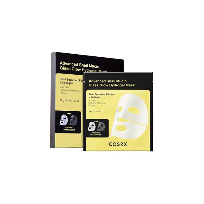 COSRX Glass Glow Hydrogel Mask Set - Sada pleťových masek 34.0g