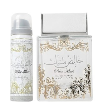 Lattafa Pure Musk rinkinys EDP 100 ml ir purškiamas dezodorantas 100 ml moterims