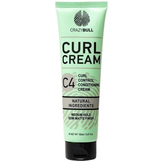 CrazyBull C4 Curl Cream - drėkinamasis kremas garbanoms, 150 ml