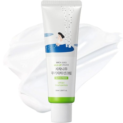 ROUND LAB Birch Juice Moisture Mild-Up Suncreen Cream SPF 50+ - Ochran