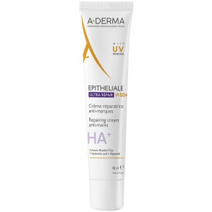 A-Derma Epitheliale Ultra Repair Repairing Cream Anti-Marks SPF 50 - regeneruojantis veido kremas