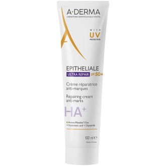 A-Derma Epitheliale Ultra Repair Repairing Cream Anti-Marks SPF 50 - regeneruojantis veido kremas