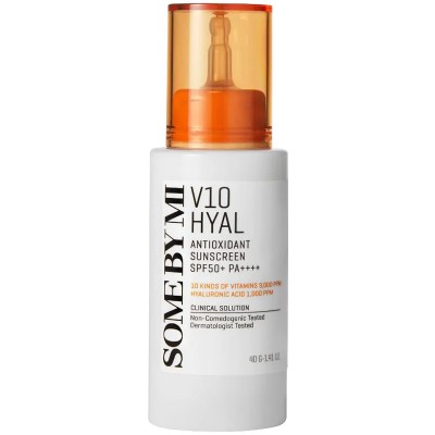 Some By Mi V10 Hyal Antioxidant Sunscreen SPF 50+ - drėkinamasis kremas nuo saulės, 40 ml