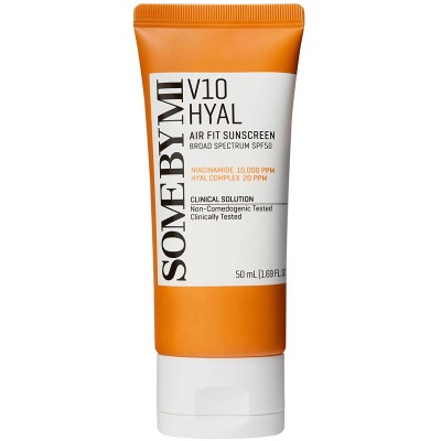 Some By Mi V10 Hyal Air Fit Sunscreen SPF 50 - drėkinamasis kremas nuo saulės, 50 ml