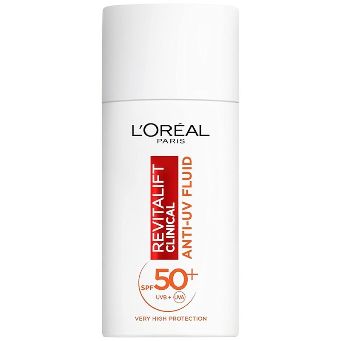 L´Oréal Revitalift Clinical Brightening Moisturizer Vitamin C SPF 50+ - dieninis apsauginis skystis