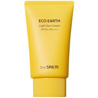 The Saem Eco Earth Light Sun Cream SPF 50+ - lengvas kremas nuo saulės, 50 g