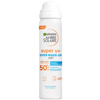 GARNIER Ambre Solaire Super UV Protection Mist SPF 50 - Apsauginė odos dulksna, 75 ml
