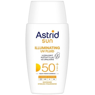 Astrid Illuminating UV Fluid SPF 50+ - fluidas su SPF 50+, 50 ml