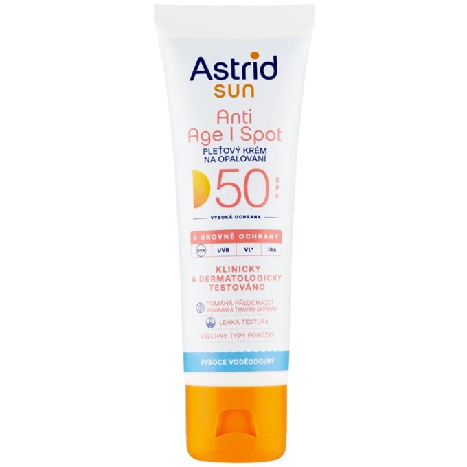Astrid Anti Age I Spot SPF 50 - saulės kremas su SPF 50, 50 ml