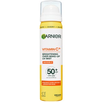 GARNIER Vitamin C Brightening Over Make-up UV Mist SPF 50+ - Rozjasňující pleťová mlha 75 ml