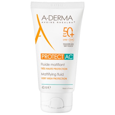 A-Derma Protect AC Mattifying Fluid SPF 50+, 40 ml