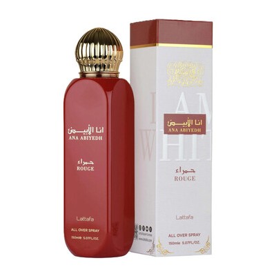 Lattafa Perfumes Ana Abiyedh Rouge Tělový sprej 150ml