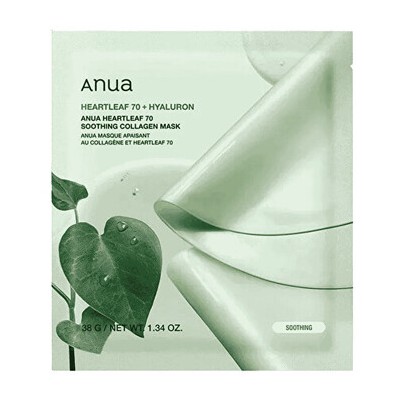 Anua Heartleaf 70 Soothing Collagen Mask - Zklidňující maska 38.0g