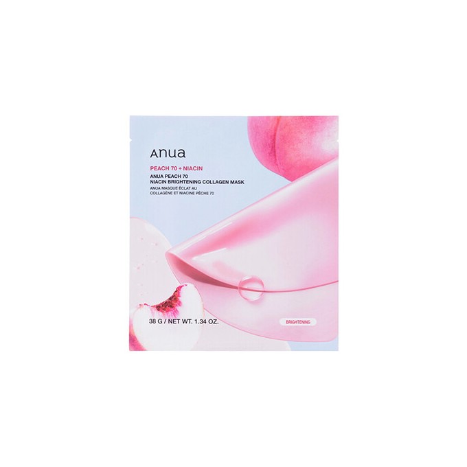 Anua Peach 70 Niacin Brightening Collagen Mask - Pleťová maska 38.0g