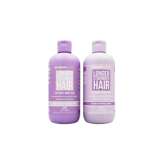 Hairburst Longer Stronger Hair Curly Set - Sada na kudrnaté vlasy 700ml