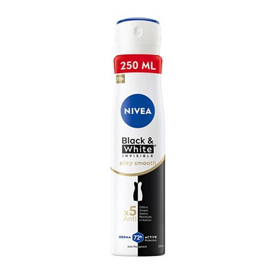 Nivea B&W Silky Smooth Anti-Perspirant - Antiperspirant ve spreji 250ml