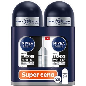Nivea Black & White Invisible Original Roll-on Set - Sada kuličkových antiperspirantů