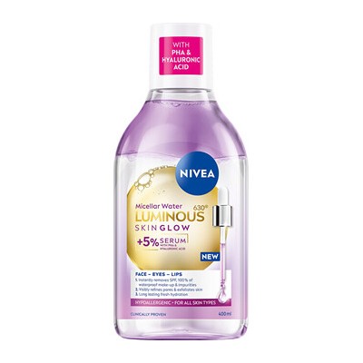 Nivea Luminous Skin Glow Micellar Water - Micelární voda 400ml