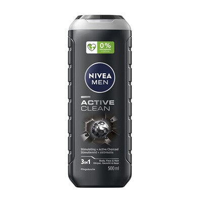 Nivea Men Active Clean Shower Gel - Sprchový gel pro muže 887ml