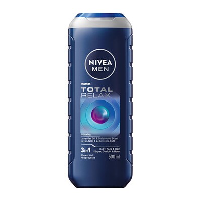 Nivea Men Total Relax Body, Face & Hair Shower Gel - Relaxační sprchový gel 250ml