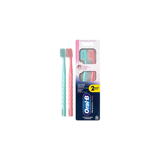 Oral B Pro Sensitive-Clinical Toothbrush - Zubní kartáček ( 2 ks )