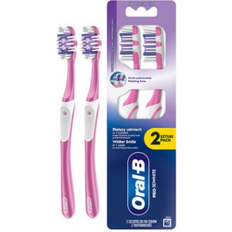 Oral B Pro-3D White Whitening Clean Medium Toothbrush - Zubní kartáček ( 2 ks )