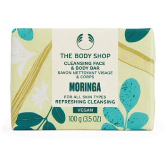 The Body Shop Moringa Face & Body Bar - Tuhé mýdlo na obličej a tělo 100.0g