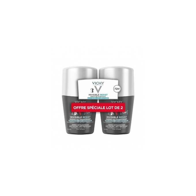 Vichy Homme 72H Invisible Resist Detranspirant - Antiperspirant pro muže proti nadměrnému pocení 100ml