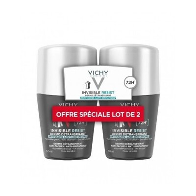 Vichy Homme 72H Invisible Resist Detranspirant - Antiperspirant pro muže proti nadměrnému pocení 100ml