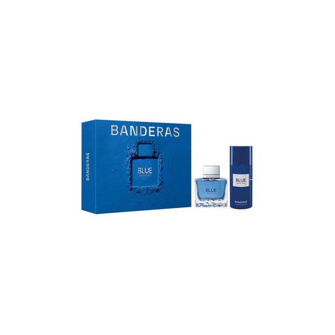 Antonio Banderas Blue Seduction for Men Gift Set - rinkinys - EDT 100 ml ir dezodorantas 150 ml