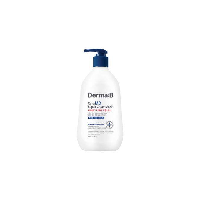 Derma:B CeraMD Repair Cream Wash - dušo kremas su regeneruojamuoju poveikiu, 400 ml