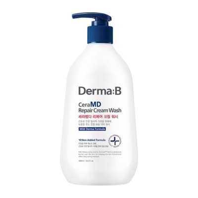 Derma:B CeraMD Repair Cream Wash - dušo kremas su regeneruojamuoju poveikiu, 400 ml