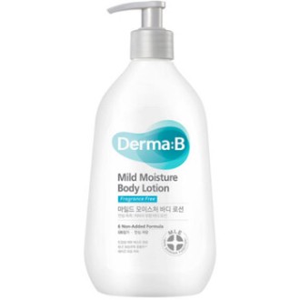 Derma:B Mild Moisture Body Lotion - Hydratační tělové mléko pro suchou a citlivou pokožku 400ml